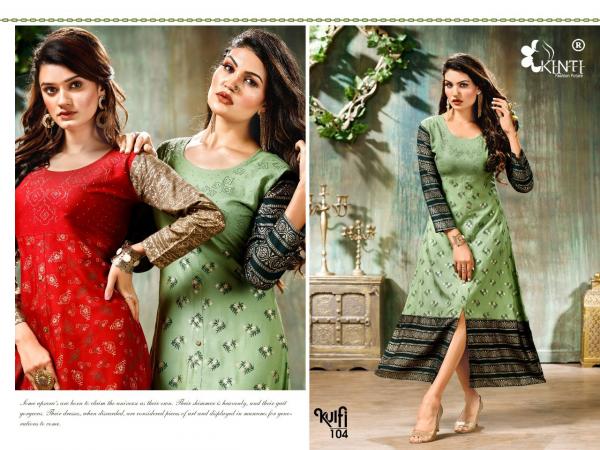 Kinti Kulfi Rayon Designer Festive Wear Kurti 